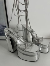 EGO silver party sandals
