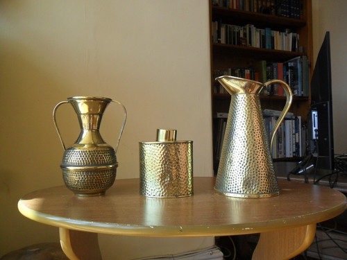 Vintage brass jug tea - no., &