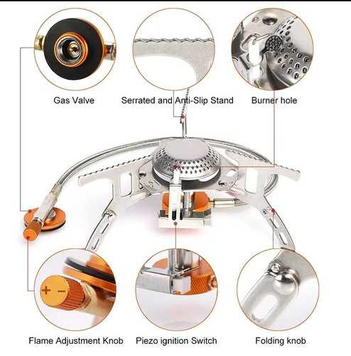 Portable compact gas - portable, stove