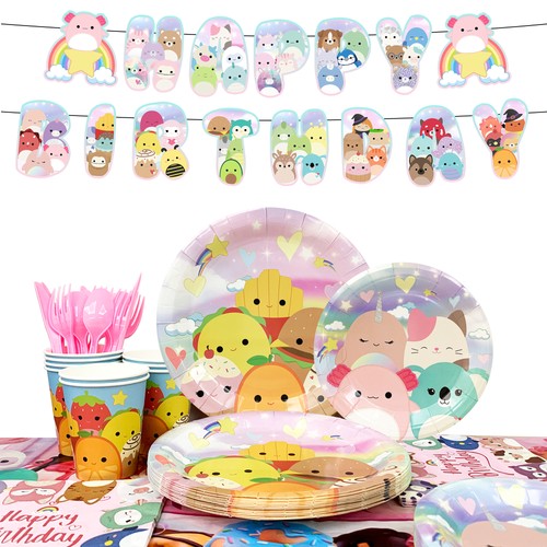 114 pcs squishmallows party - 114,