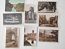FOUNTAINS ABBEY Postcards 8 Vintage Cards Real Photos