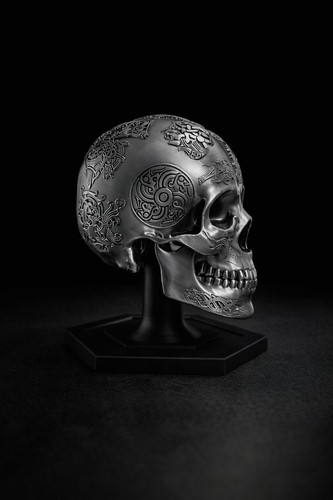 Gothic skull hat - &, beret
