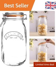 Durable 2 Litre Glass Storage