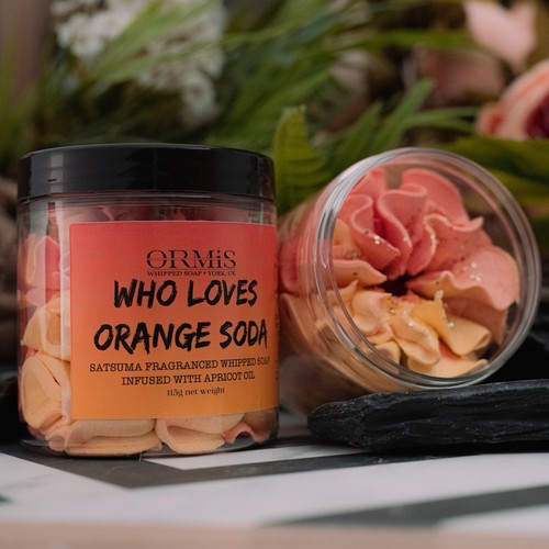 Satsuma scented whipped soap - satsuma,