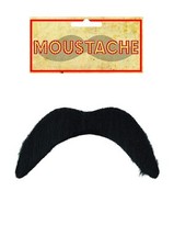 Black fake moustache, Disco, 118, Mexican, Mario fancy dress accessory by