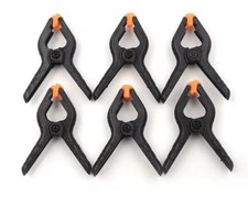 6PK Micro Clamp Set Spring Loaded Durable Precision DIY Tools Adjustable Jaws