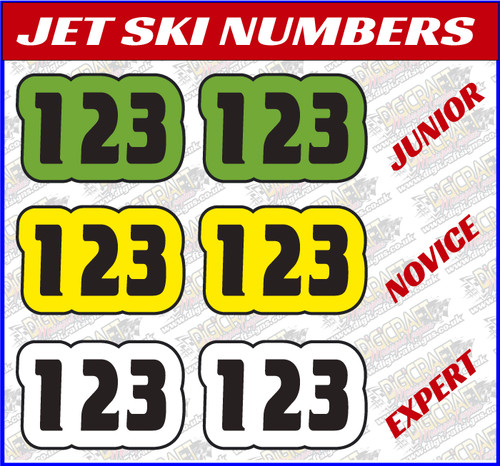 Jet ski race - numbers, jsra