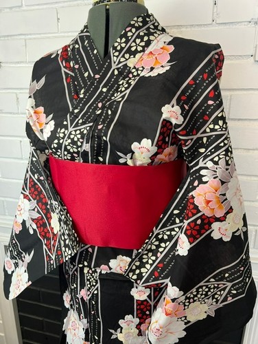 Japanese yukata pre tied obi - japanese,