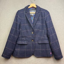 JOULES Tweed Jacket UK 10 Navy