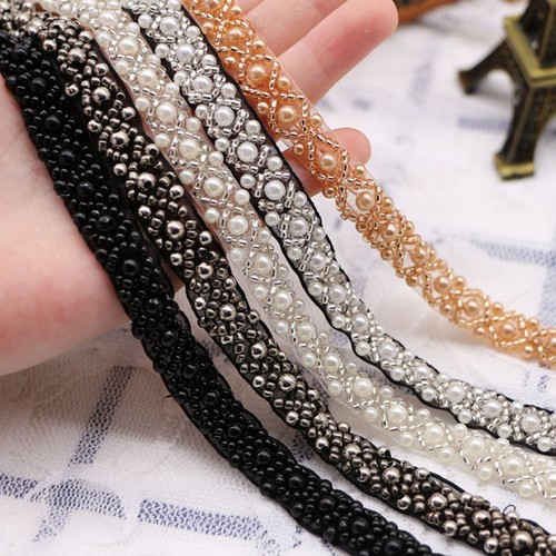 Beads lace trim ribbon - ribbon, wedding