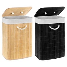 Bamboo Laundry Basket with Lid