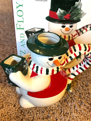 Fitz and floyd holiday snowman - floyd,