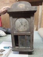 old wooden wall clock , project restoration 