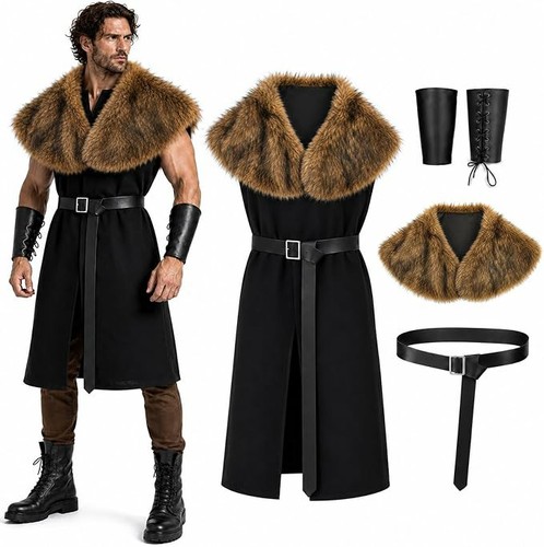 Men viking costume fancy - men's,