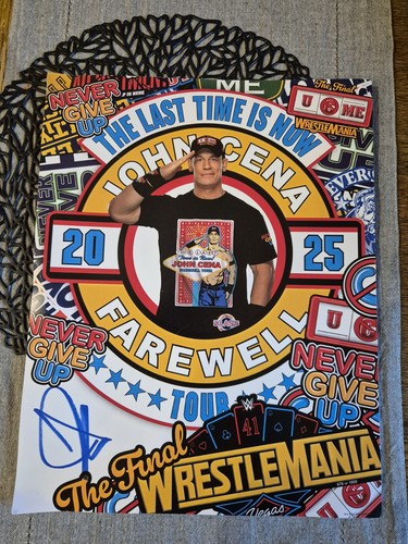 Wwe authentic john cena signed - authentic,