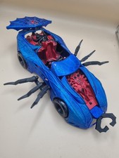 Spiderman Web Car Metallic Blue Marvel Toy Biz 2003 Model Toy Car Collectable 
