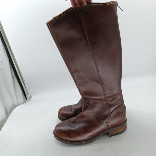 Ugg simmens brown leather - leather, tall