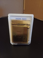 Phone Index Brass Metal Pocket Sized Atlantic City Mini Slide Design