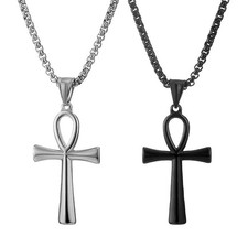 Gothic Ankh Cross Necklace 2