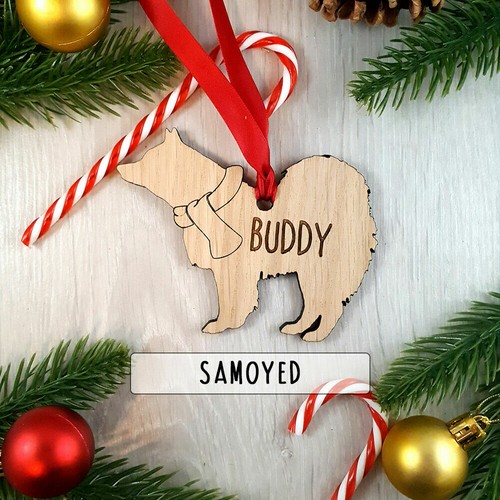 Personalised dog wooden oak - dog,