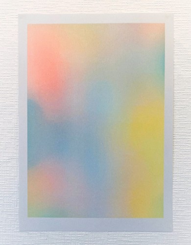 Glow risograph print - glow, i