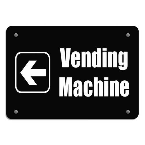 Aluminum horizontal metal sign - horizontal,