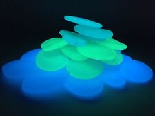 100pcs Large Flat Mixed Glow in the Dark Pebbles/Stones Home, Garden & Aquarium