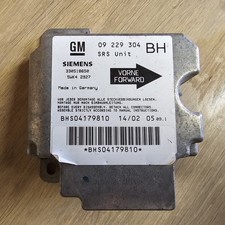 Vauxhall Astra G Mk4 Coupe Airbag ECU Control Module 09229304 BH Code Free P&P