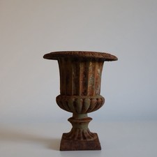 French Vintage Cast Iron Urns
