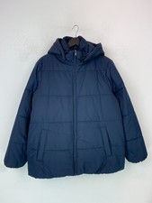 M&S Navy Plain Jacket Puffer