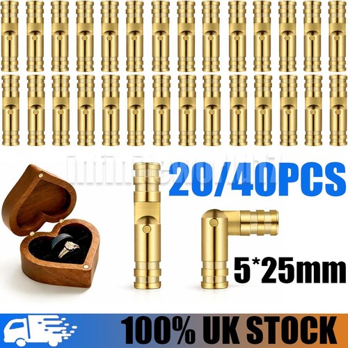 Barrel hinges brass - 20/40, mini
