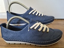 Pavers Women’s Blue Leather