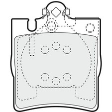 Brake pads set for - set,