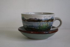 Highland Stoneware Large Cup And Saucer
