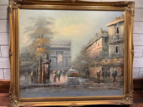 20th century oil canvas a - century,