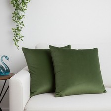 Super Soft Olive Green Velvet
