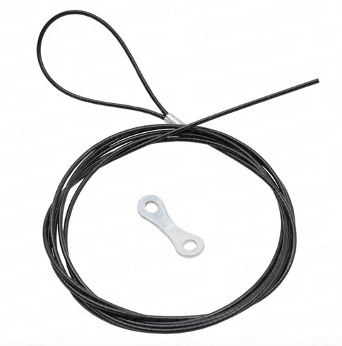 Garage door lock latch - lock, cable