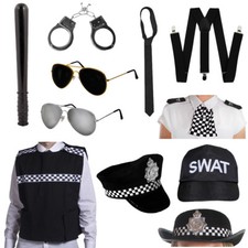  POLICEMAN POLICEWOMAN FANCY DRESS CHOOSE ACCESSORY POLICE COSTUME ACCESSORY LOT