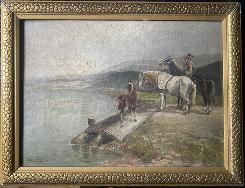 Oil painting blanz 1911 - h.,