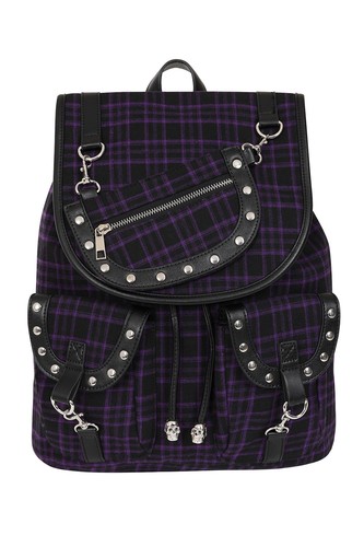 Banned apparel purple check - banned,