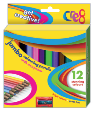 Jumbo colouring pencils - jumbo, with