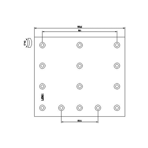 Don brake lining - fits, erf