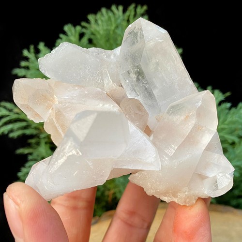 Quartz crystal cluster natural - quartz,