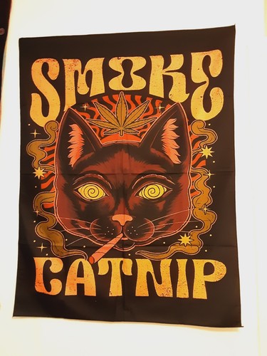 Tapestry smoke catnip wall - tapestry,