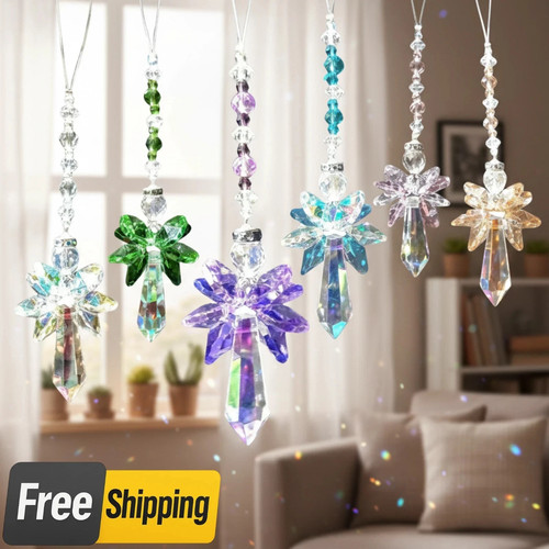 Rainbow guardian angel crystal - angel,