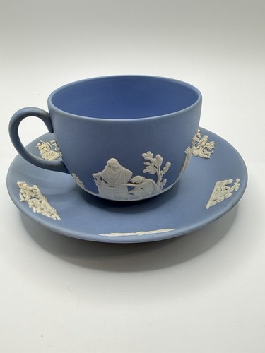 Wedgwood blue jasperware - jasperware, tea