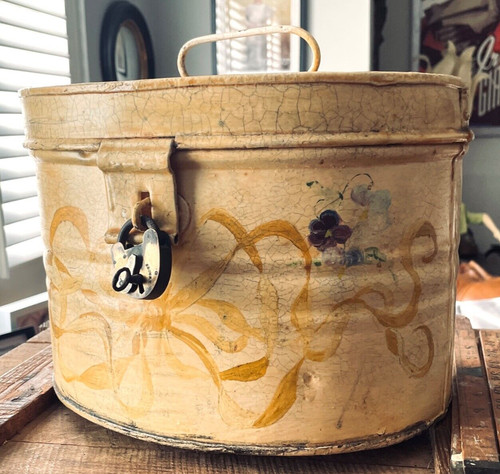 Victorian hand painted metal - victorian,