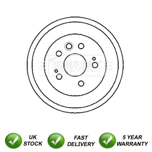 Brake drum rear sjr fits - drum,