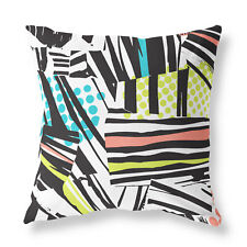 Funky Modern Design Zip FILLED CUSHION Multi-Coloured Designer
