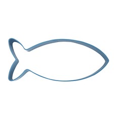 Eddingtons Blue Fish Cookie Cutter - Pastry and Biscuit Cutter Metal 8.5cm